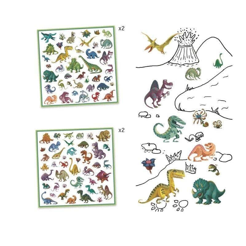 Djeco Çıkartmalar - Dinosaurs