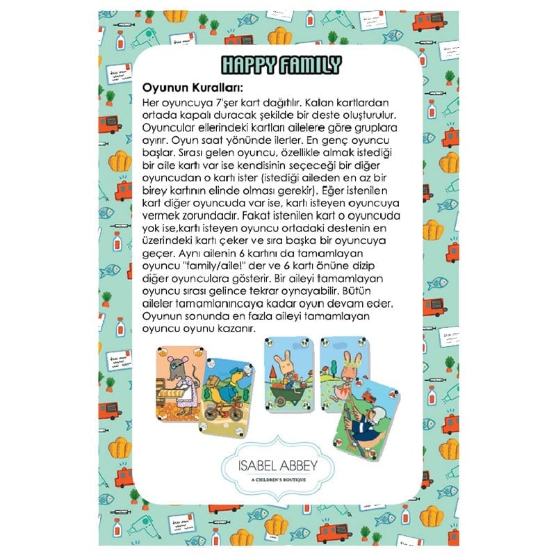 Djeco Kart Oyunları - Happy Family