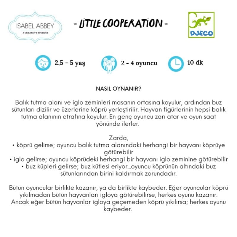 Djeco Kutu Oyunları - Little Coopération