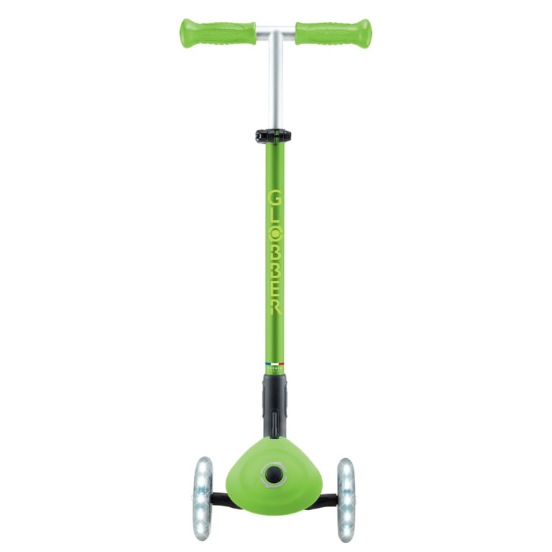 Globber Elite Deluxe Işıklı Scooter - Elma Yeşili