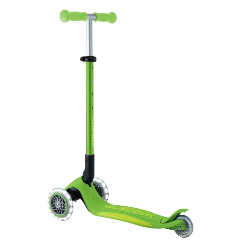 Globber Elite Deluxe Işıklı Scooter - Elma Yeşili