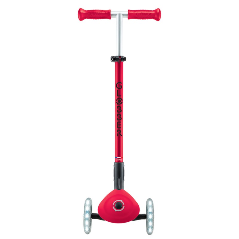 Globber Elite Deluxe Işıklı Scooter - Kırmızı