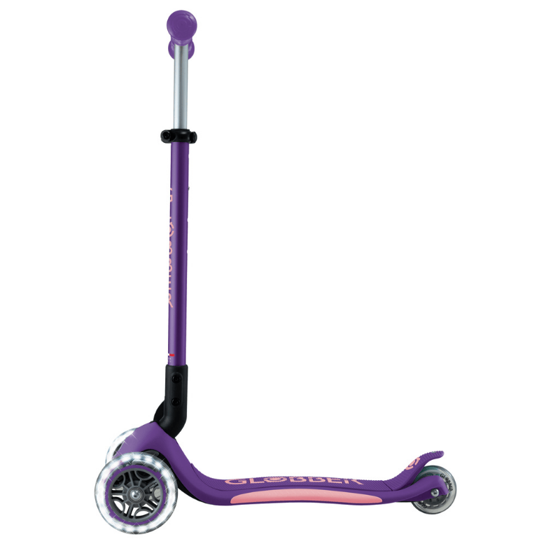 Globber Elite Deluxe Işıklı Scooter - Koyu Mor