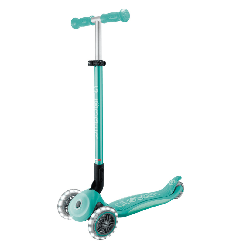 Globber Elite Deluxe Işıklı Scooter - Koyu Mint