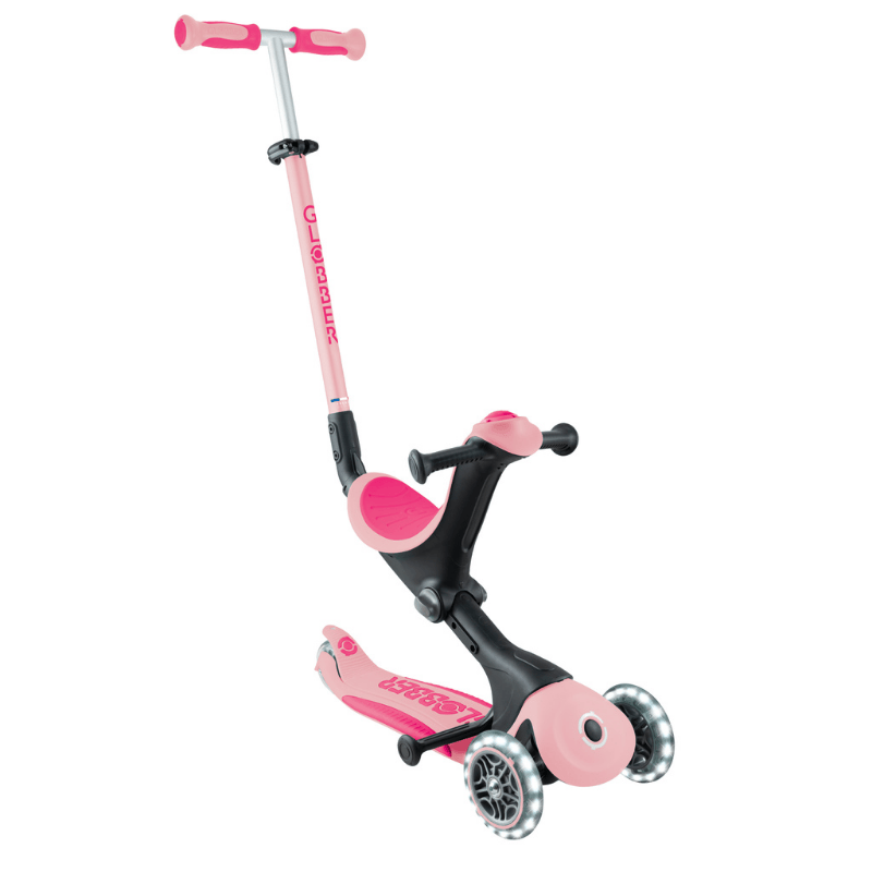 Globber Go Up Deluxe Işıklı Scooter - Pastel Pembe