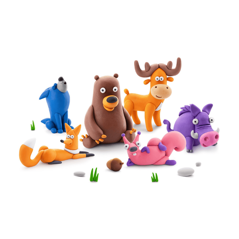 Hey Clay Yaratıcı Kil Seti - Forest Animals