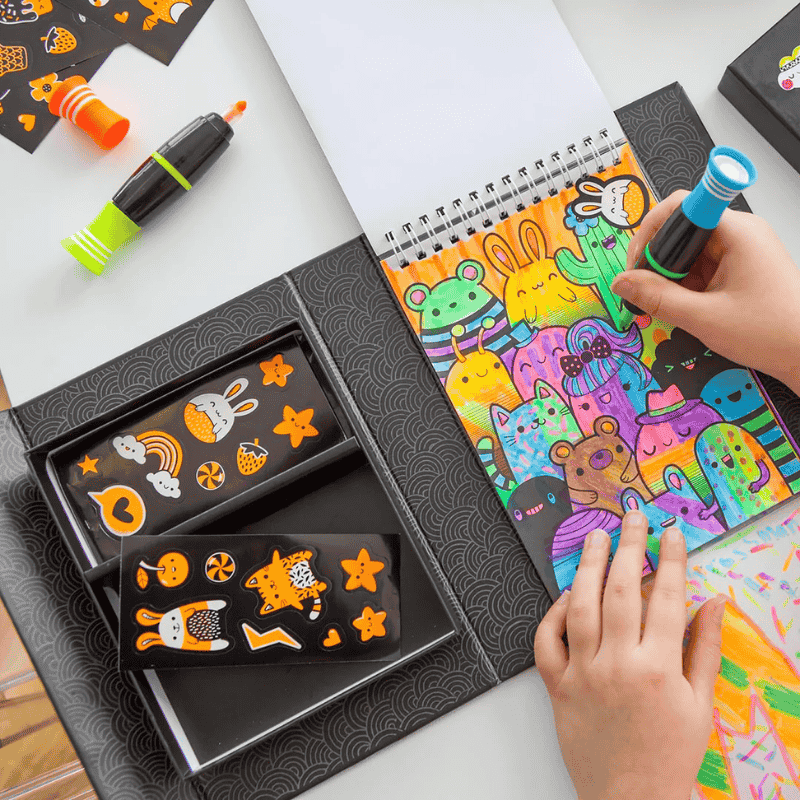 Tiger Tribe Neon Boyama Seti - Glow Friends