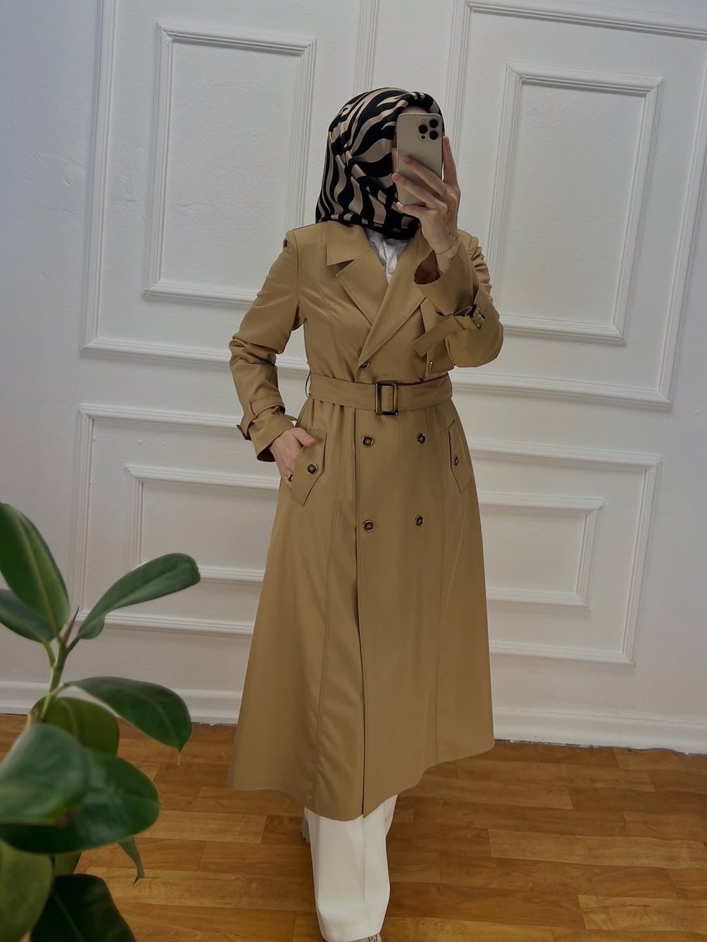 SAHRA TRENÇ CAMEL