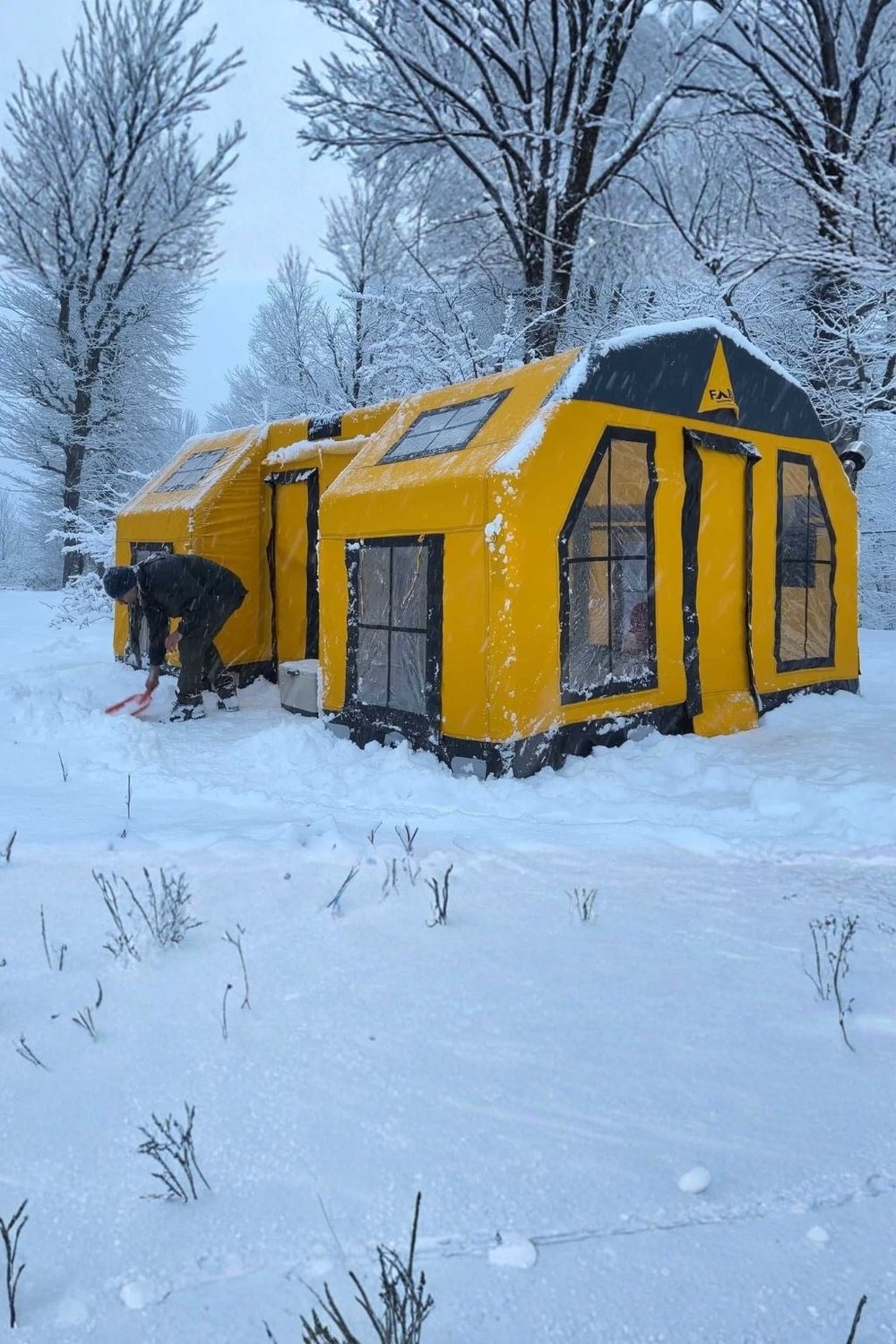 space capsule Şişme Çadır 16 m² | 12-14 Kişilik | Sarı