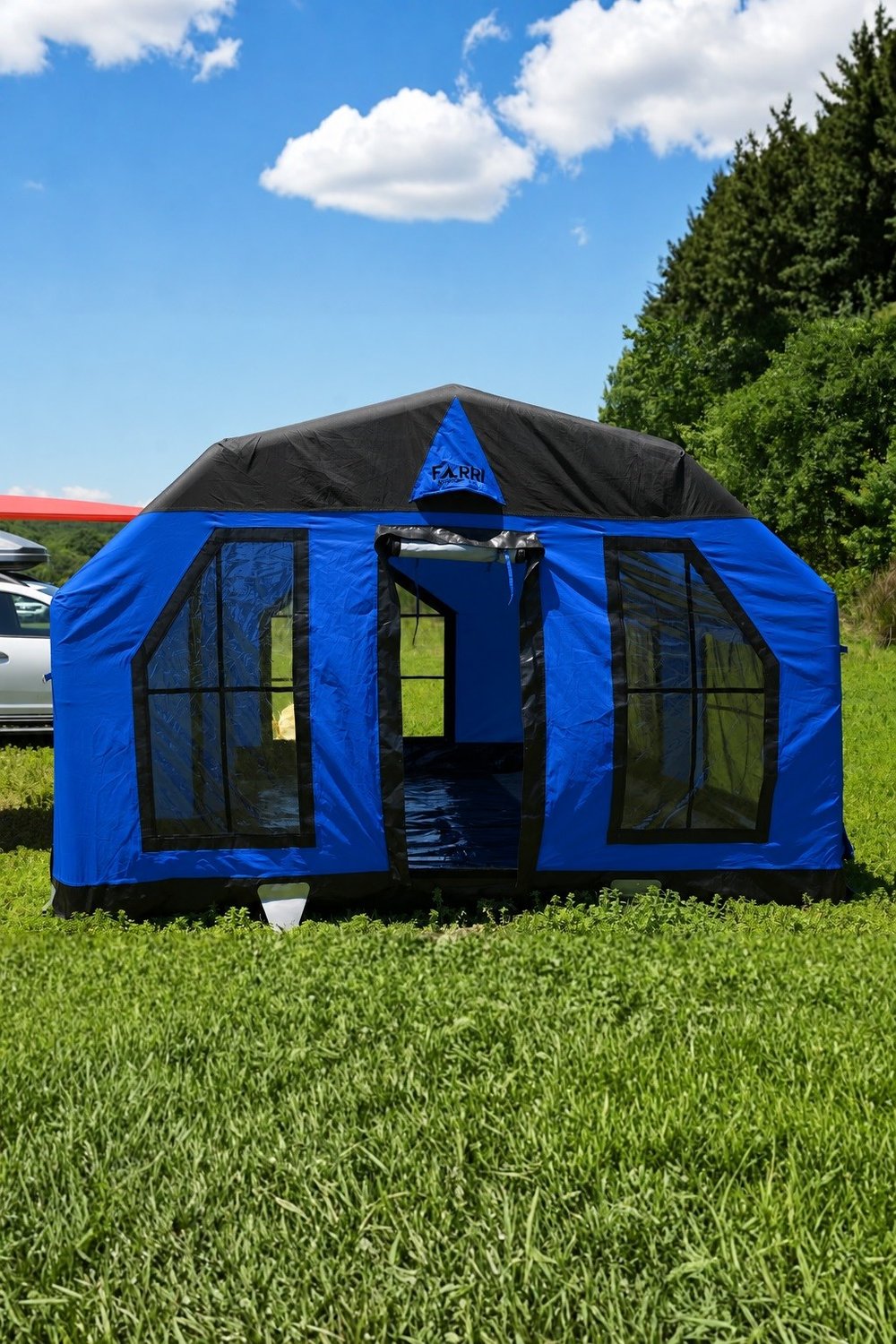 Space Capsule Şişme Çadır | Mavi | 16 m² | 12-14 Kişilik | 5 Mevsim