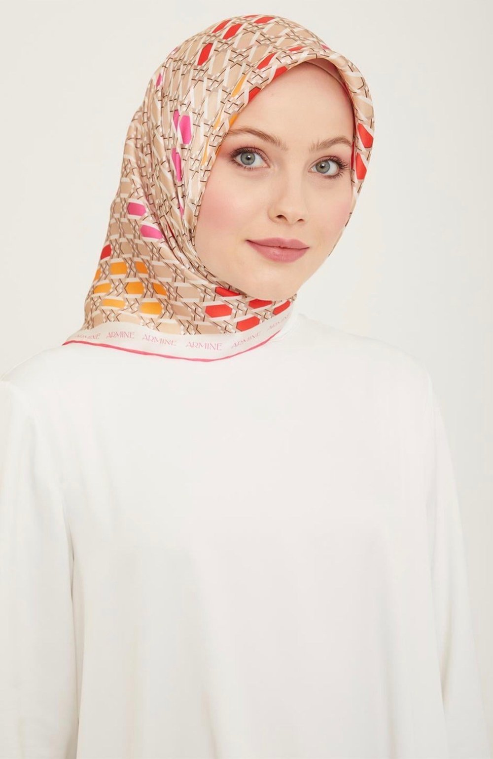 ARMİNE %100 TWİLL İPEK EŞARP
