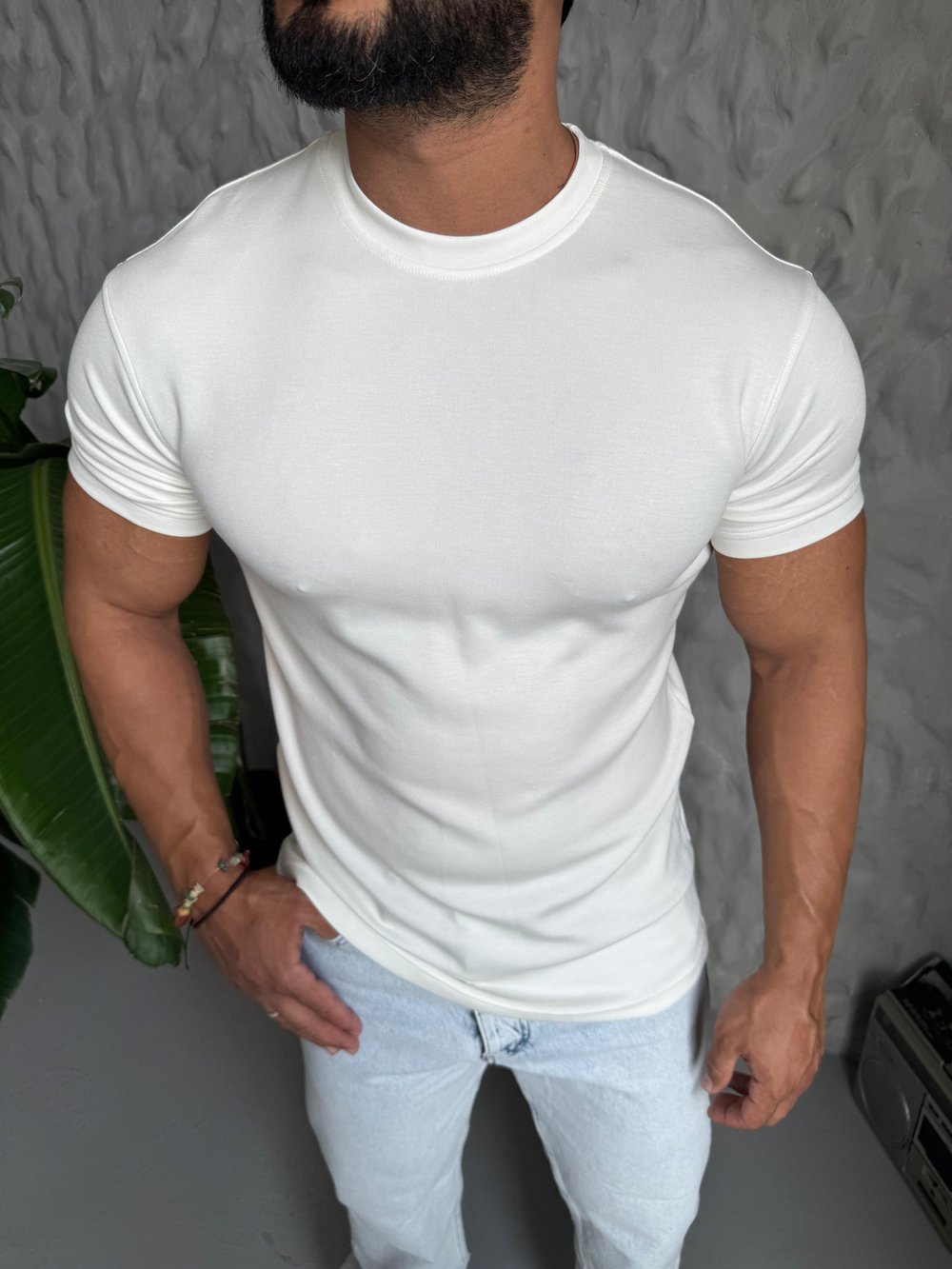Beyaz Oysho T-Shirt Modeli
