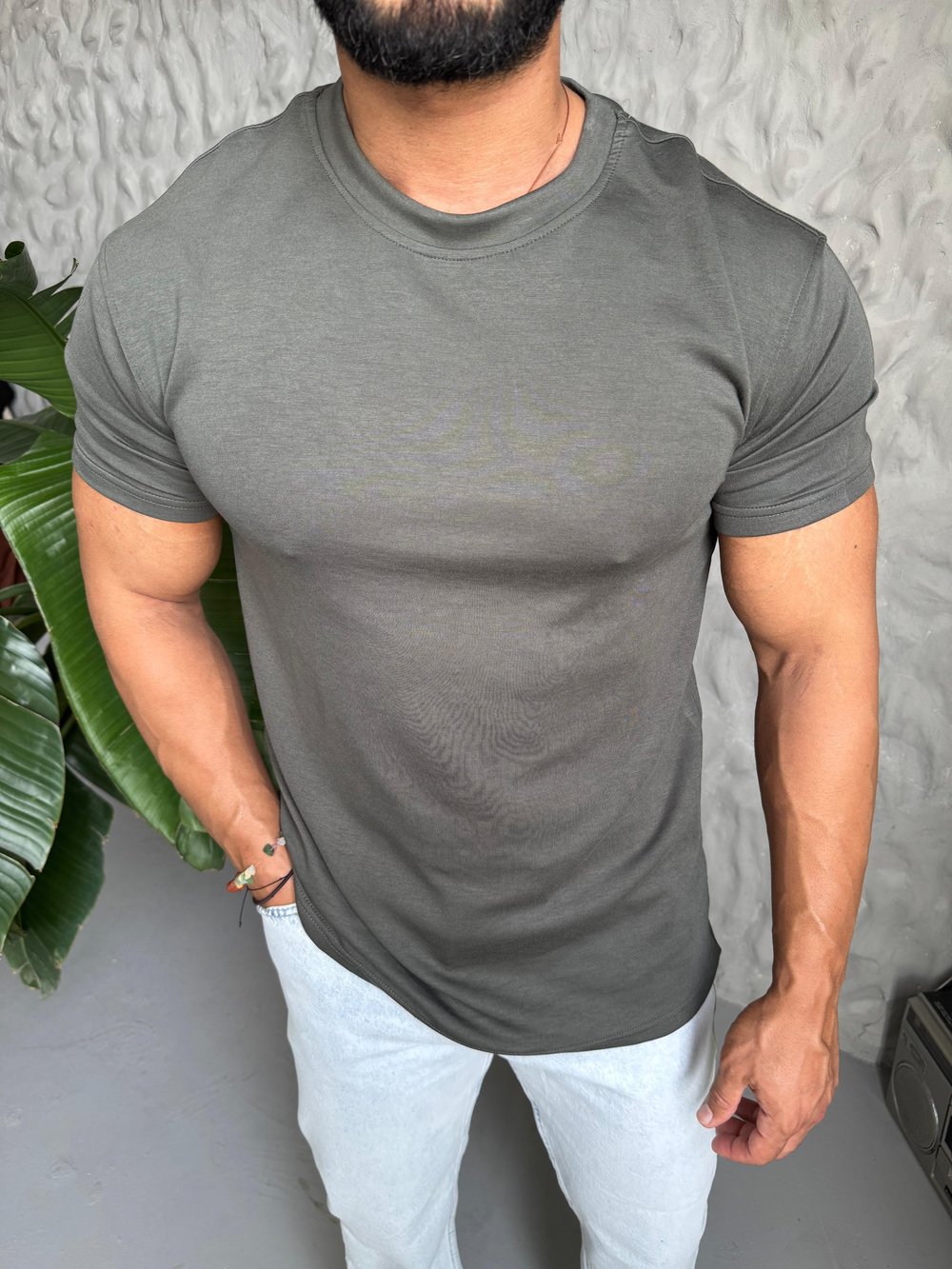 Gri Oysho T-Shirt Modeli