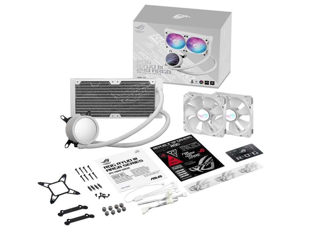 ASUS ROG RYUO III 240 ARGB BEYAZ SIVI SOĞUTUCU