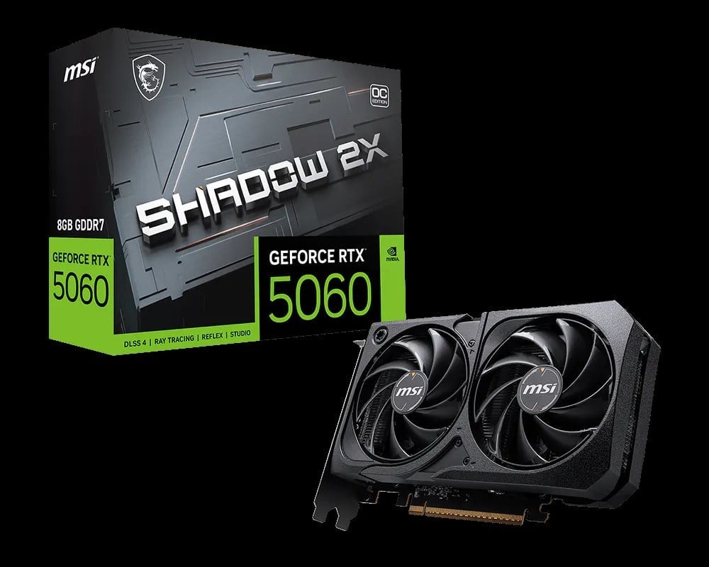 GEFORCE RTX 5060 8G SHADOW 2X OC MAX
