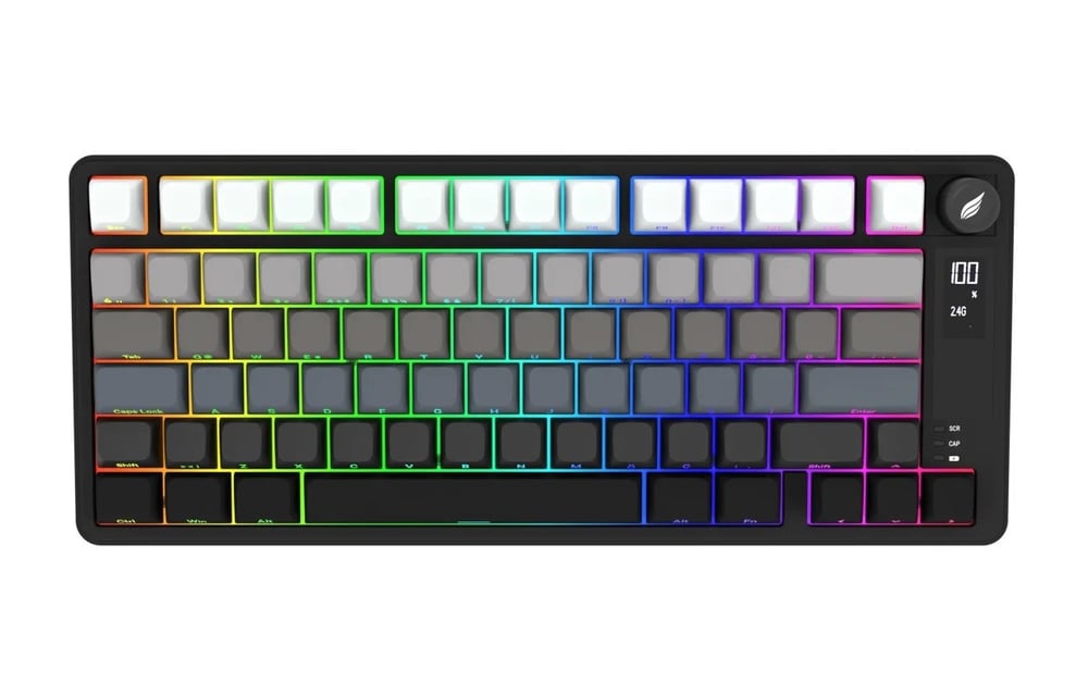 HAWK GAMING HK255BG MEMBRANE LCD RGB KABLOSUZ BLUE KLAVYE