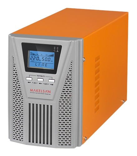 MAKELSAN POWERPACK SE 1 KVA / 900W (1F/1F) 5-10dk (2x 12V/9AH) ONLINE MU01000N11EAV06