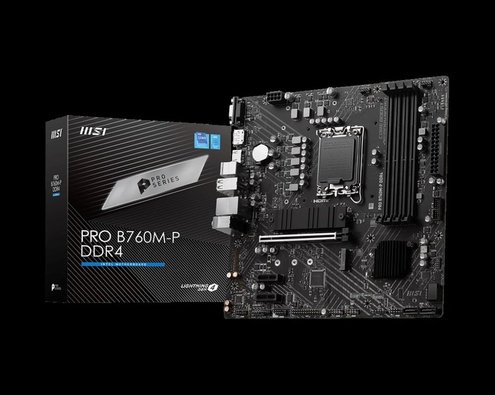 MSI PRO B760M-P DDR4 4800(OC) DDR4 HDMI DP M.2 ATX 1700p