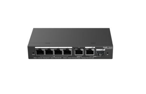 RUİJİE-REYEE RG-ES206GS-P 4XGE-2XGE GİGABİT 54W SMART POE SWİTCH