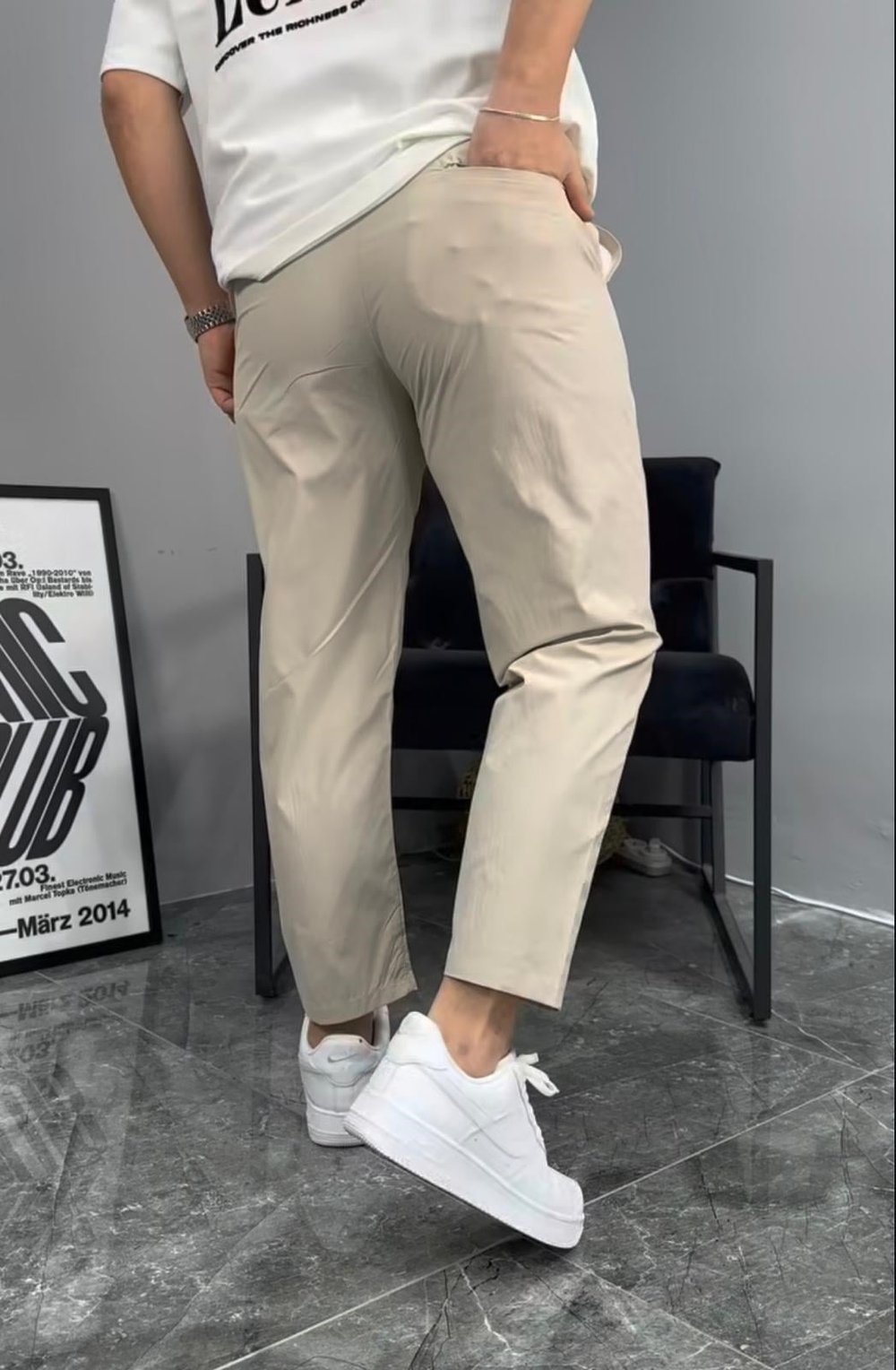 BASİC PARAŞÜT JOGGER PANTOLON (TAŞ)