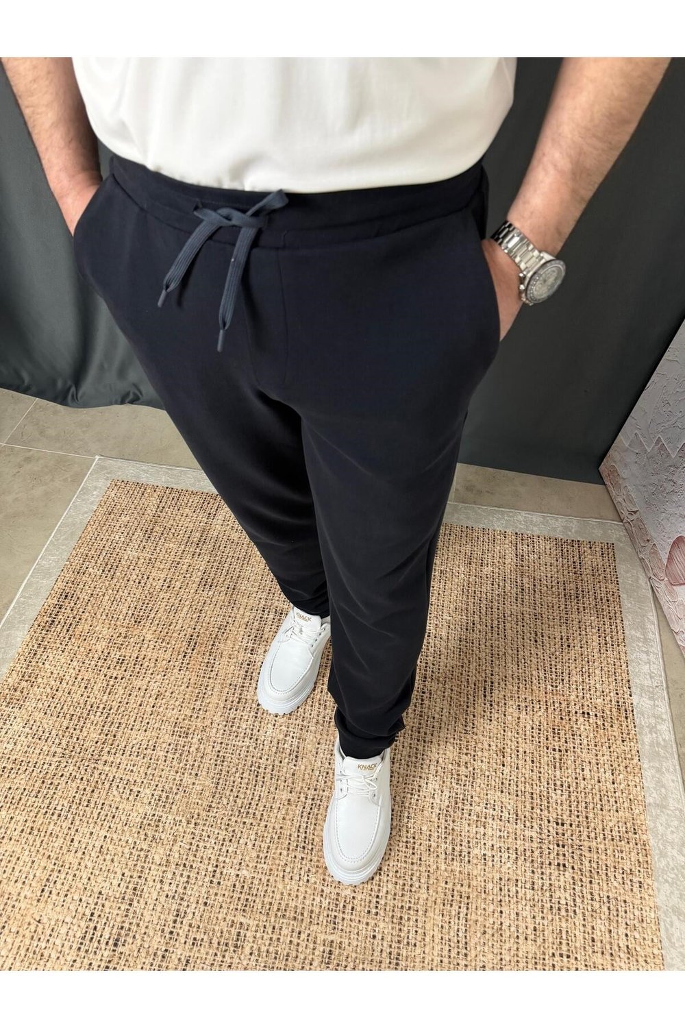 BELİ LASTİKLİ DAR KESİM JOGGER