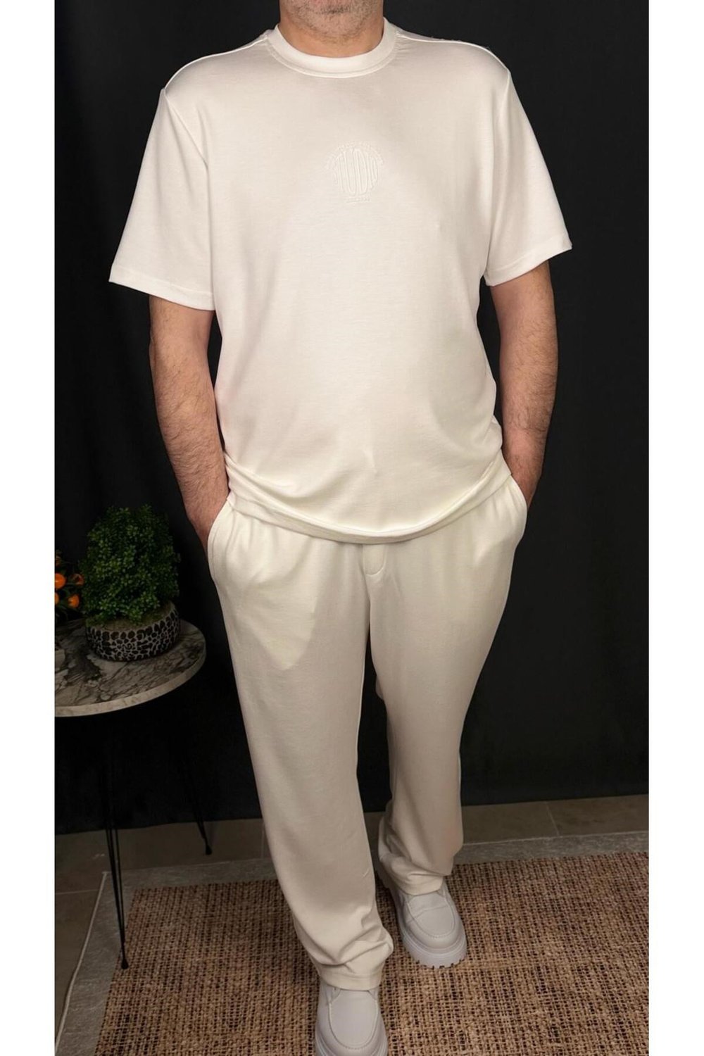 BİSİKLET YAKA ,MODAL KUMAŞ , ERKEK , EŞOFMAN TAKIMI
