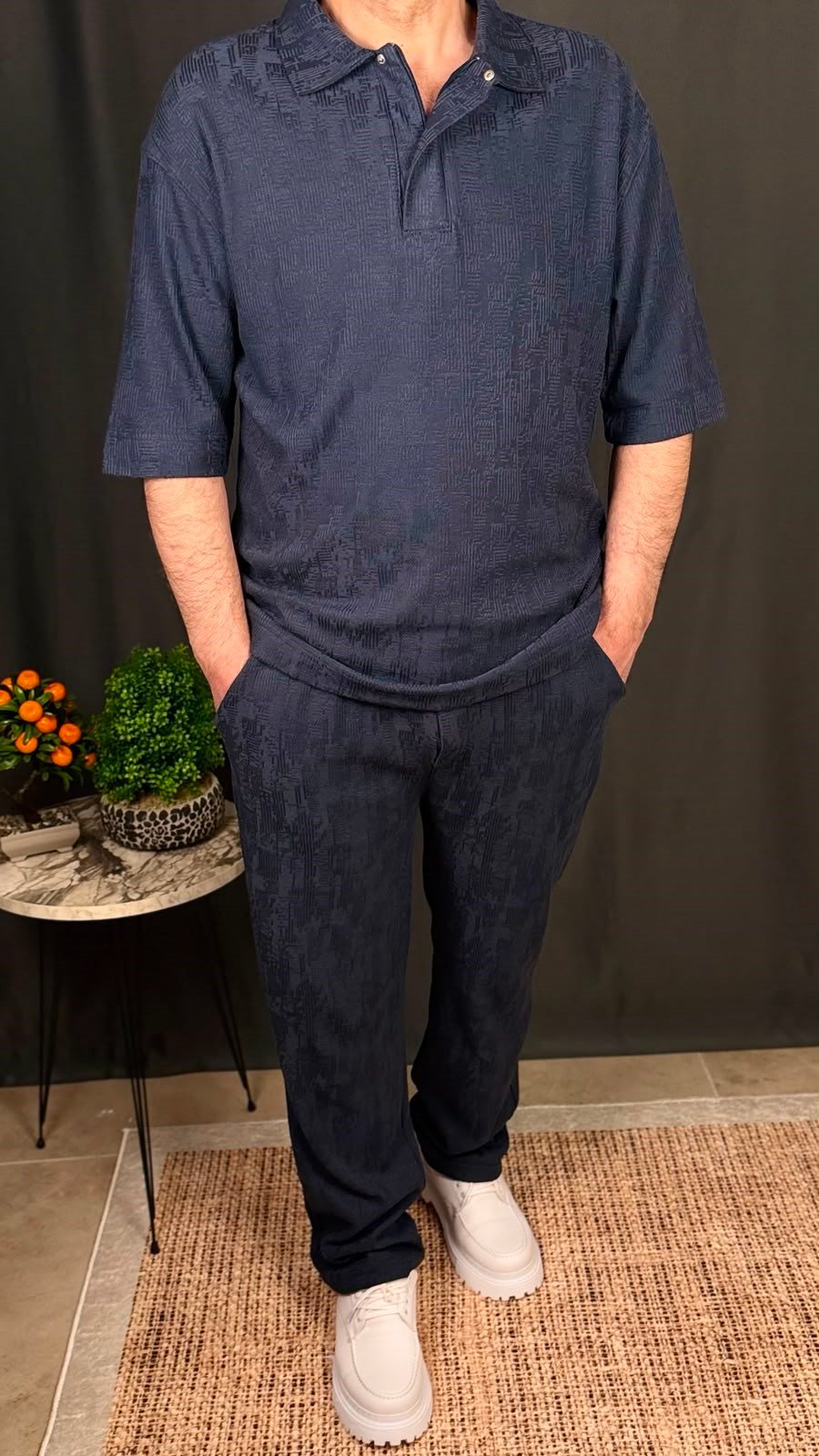 FERMUARLI POLO YAKA JOGGER TAKIM
