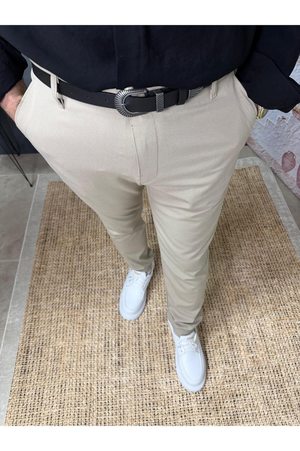 KLASİK DAR KESİM KUMAŞ PANTOLON