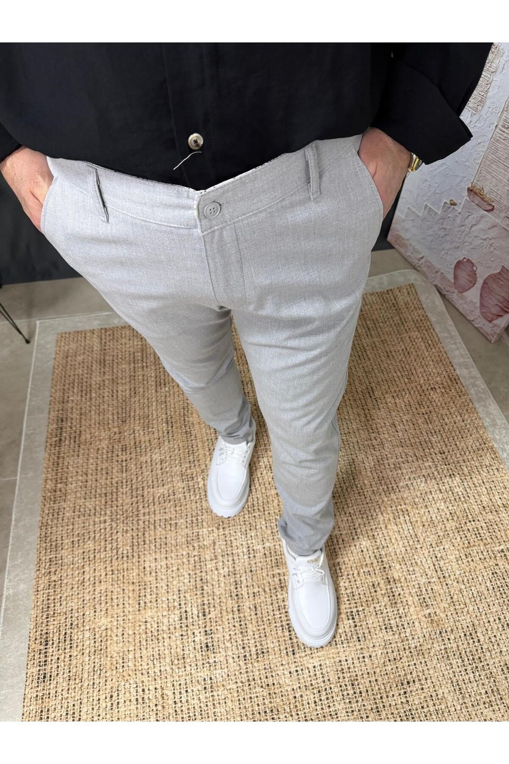 KLASİK DAR KESİM KUMAŞ PANTOLON