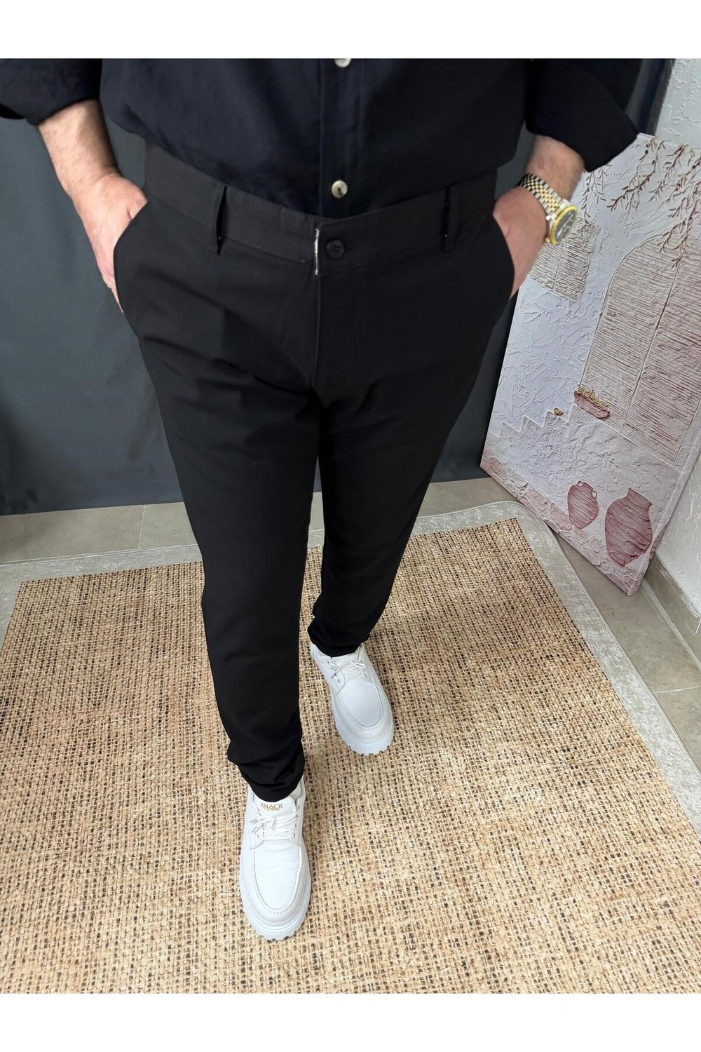 KLASİK DAR KESİM KUMAŞ PANTOLON