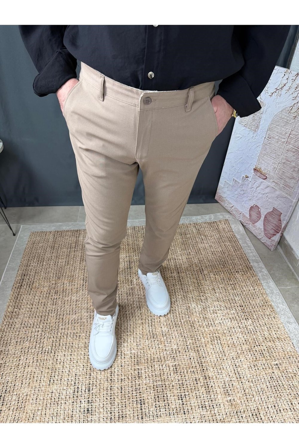 KLASİK DAR KESİM KUMAŞ PANTOLON