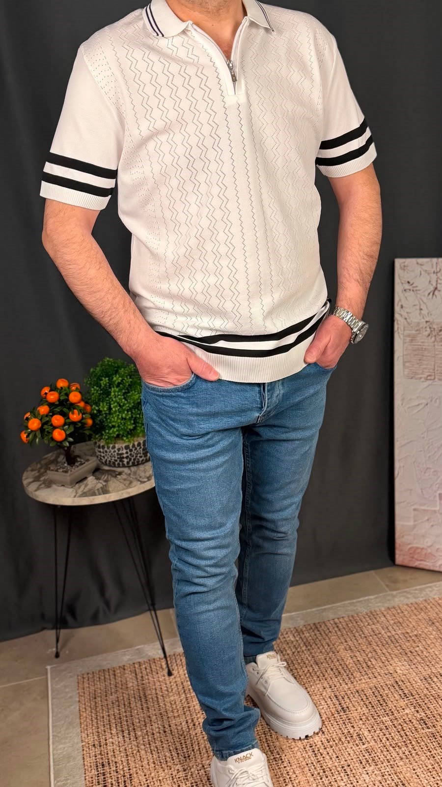 KOL VE BEL DETAYLI TİŞÖRT