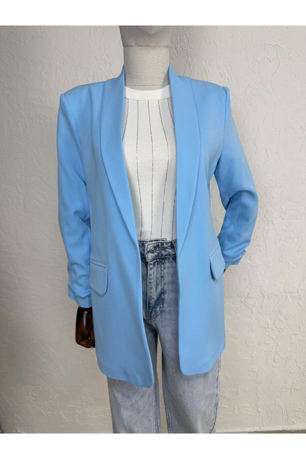 KOLU BÜZGĞLĞ BLAZER CEKET