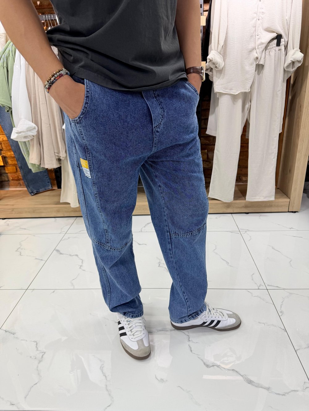 ÖN DETAYLI BAGGY KOT PANTOLON 276
