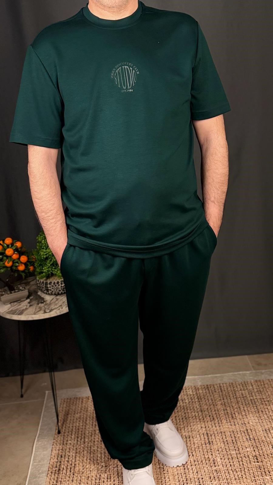 OYSHO KUMAŞ , EŞOFMAN TAKIMI (yeşil)