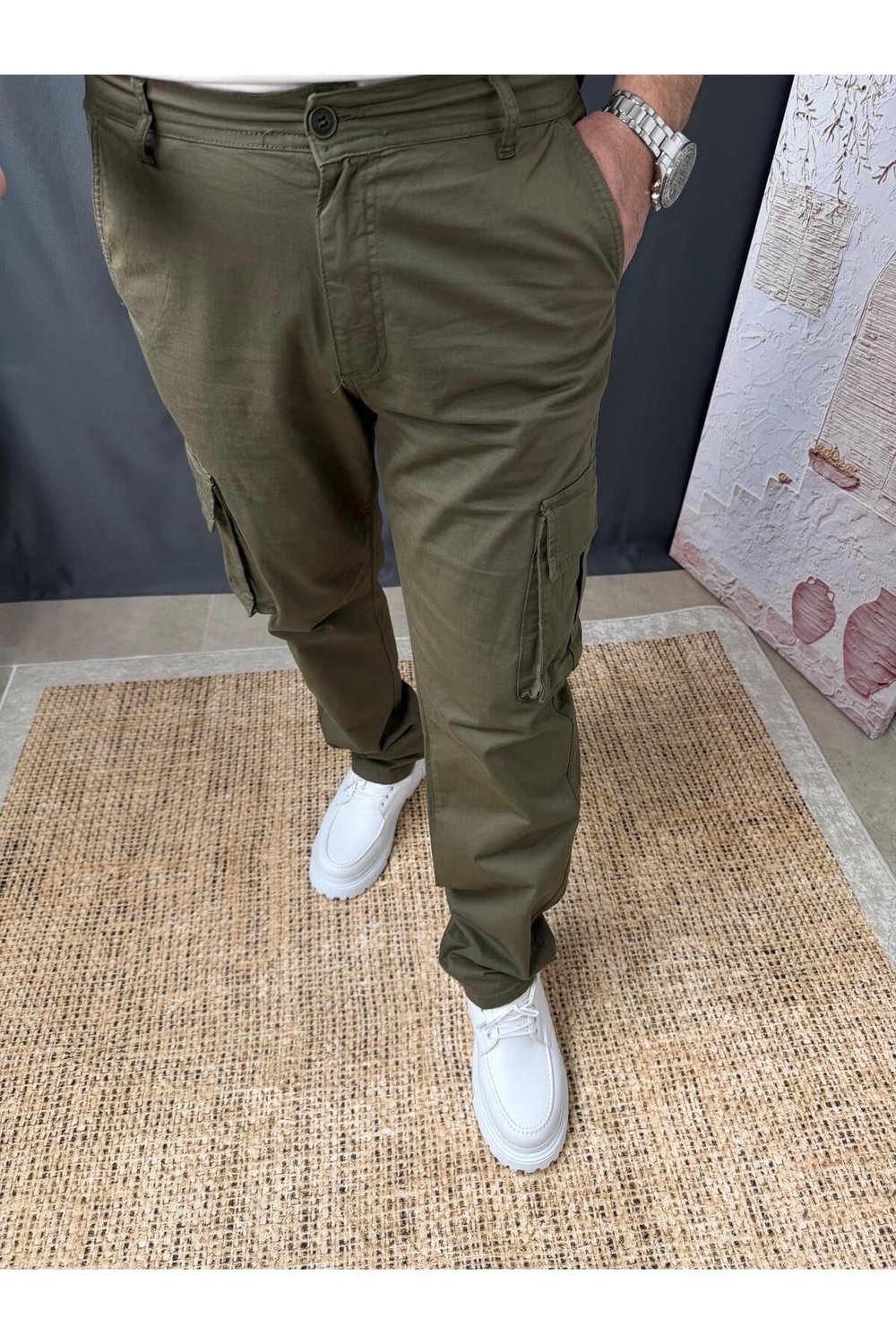 REGULAR PAÇA KARGO CEPLİ PANTOLON