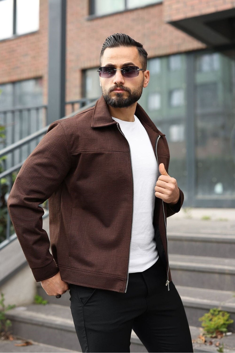 RELAX KESİM MEVSİMLİK DOKULU KUMAŞ CEKET