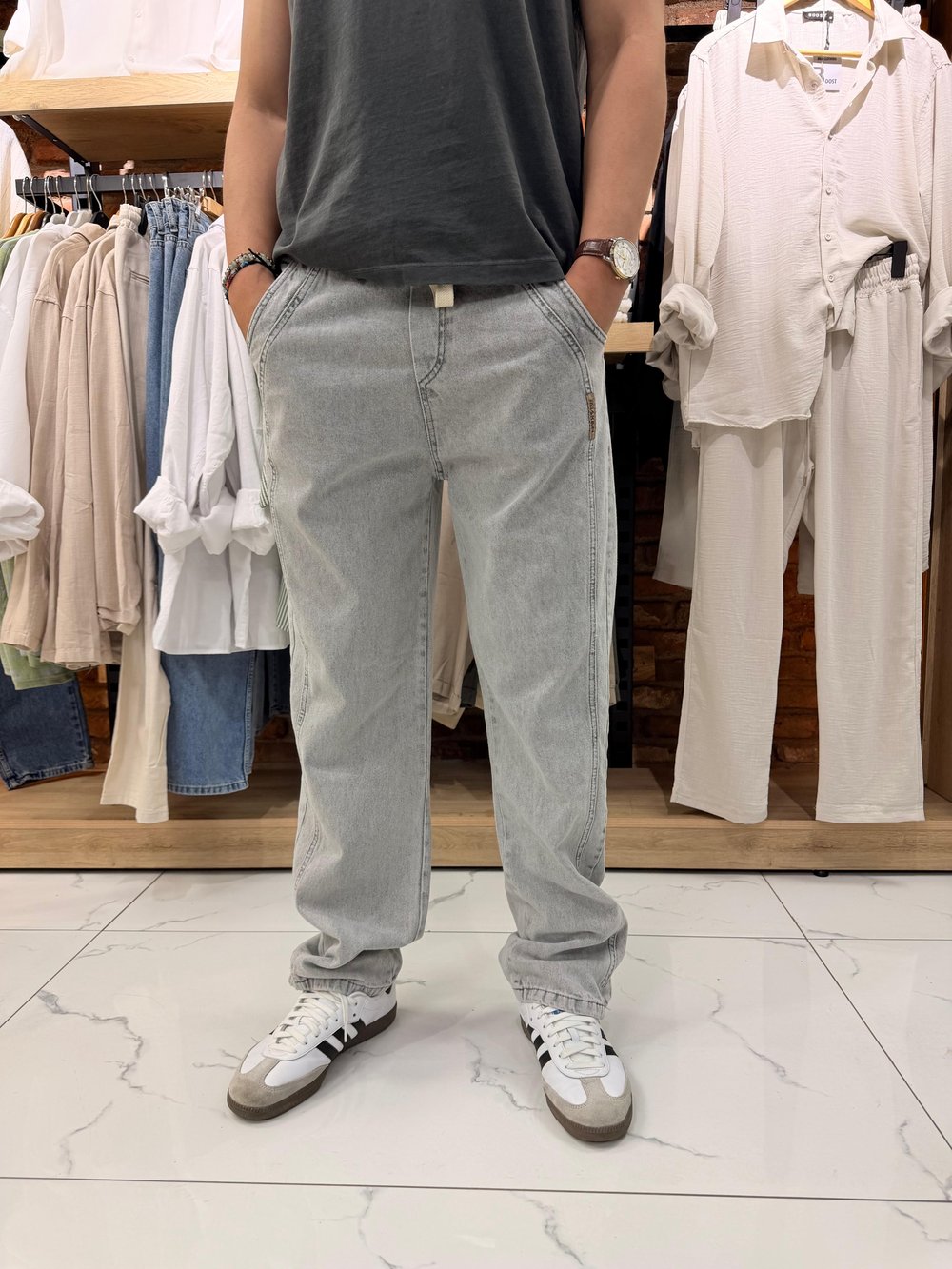 YAN DETAYLI BAGGY KOT PANTOLON 228