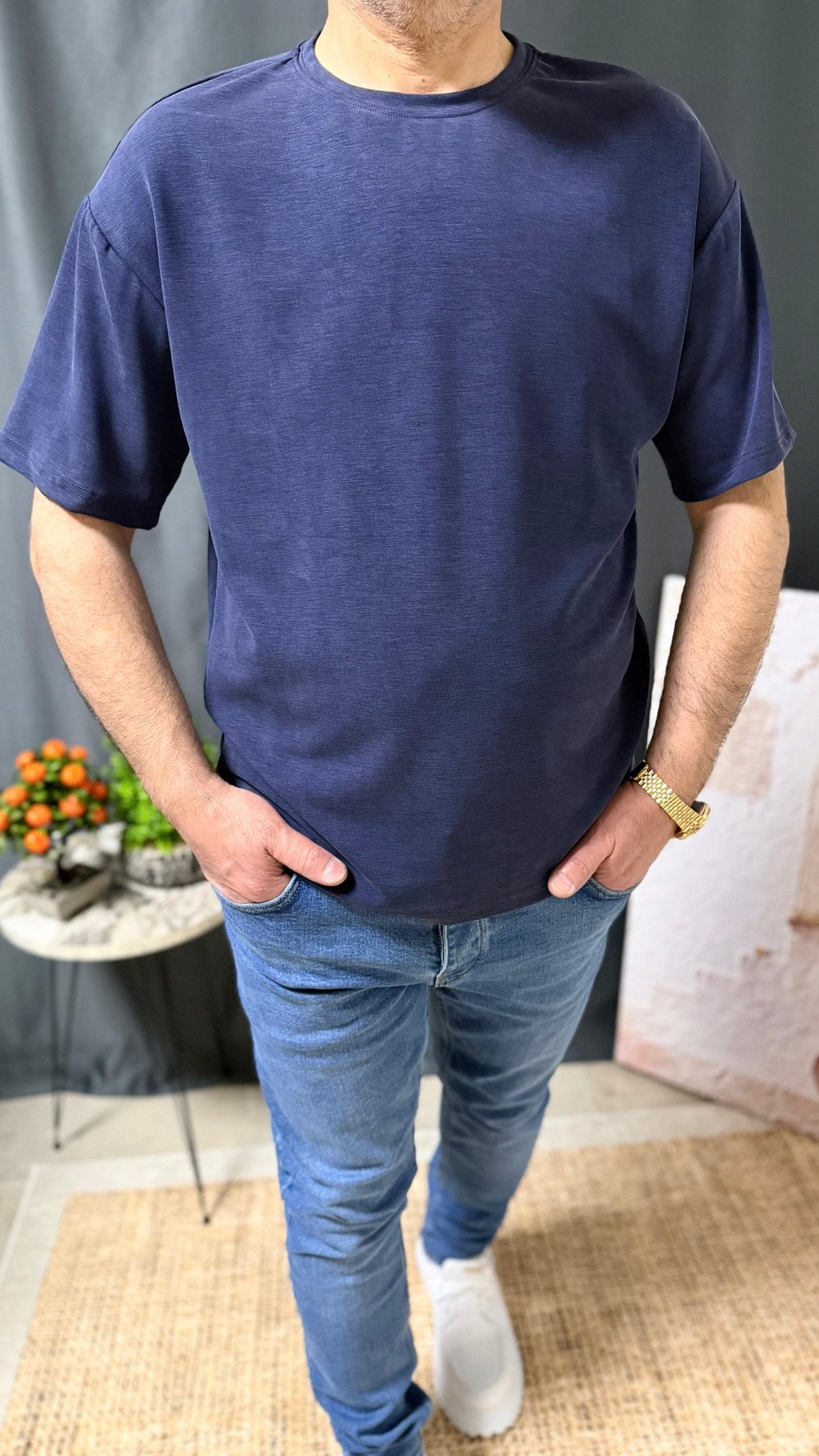 YIKAMALI BİSİKLET YAKA TİŞÖRT