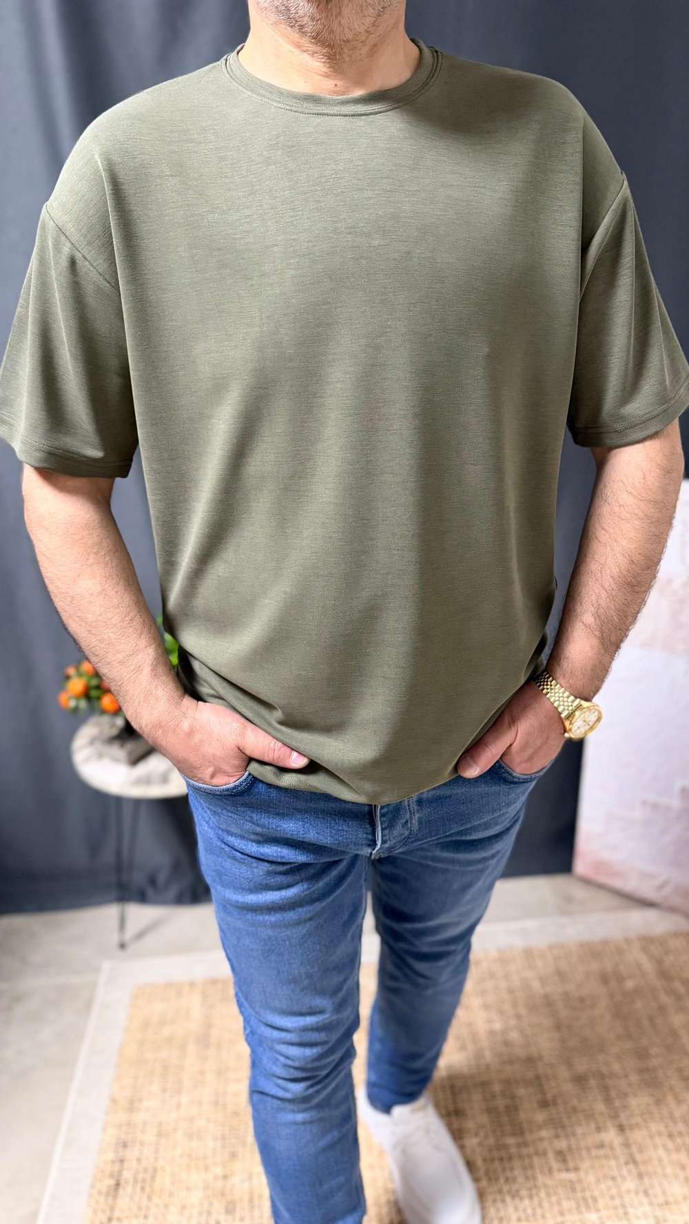 YIKAMALI BİSİKLET YAKA TİŞÖRT