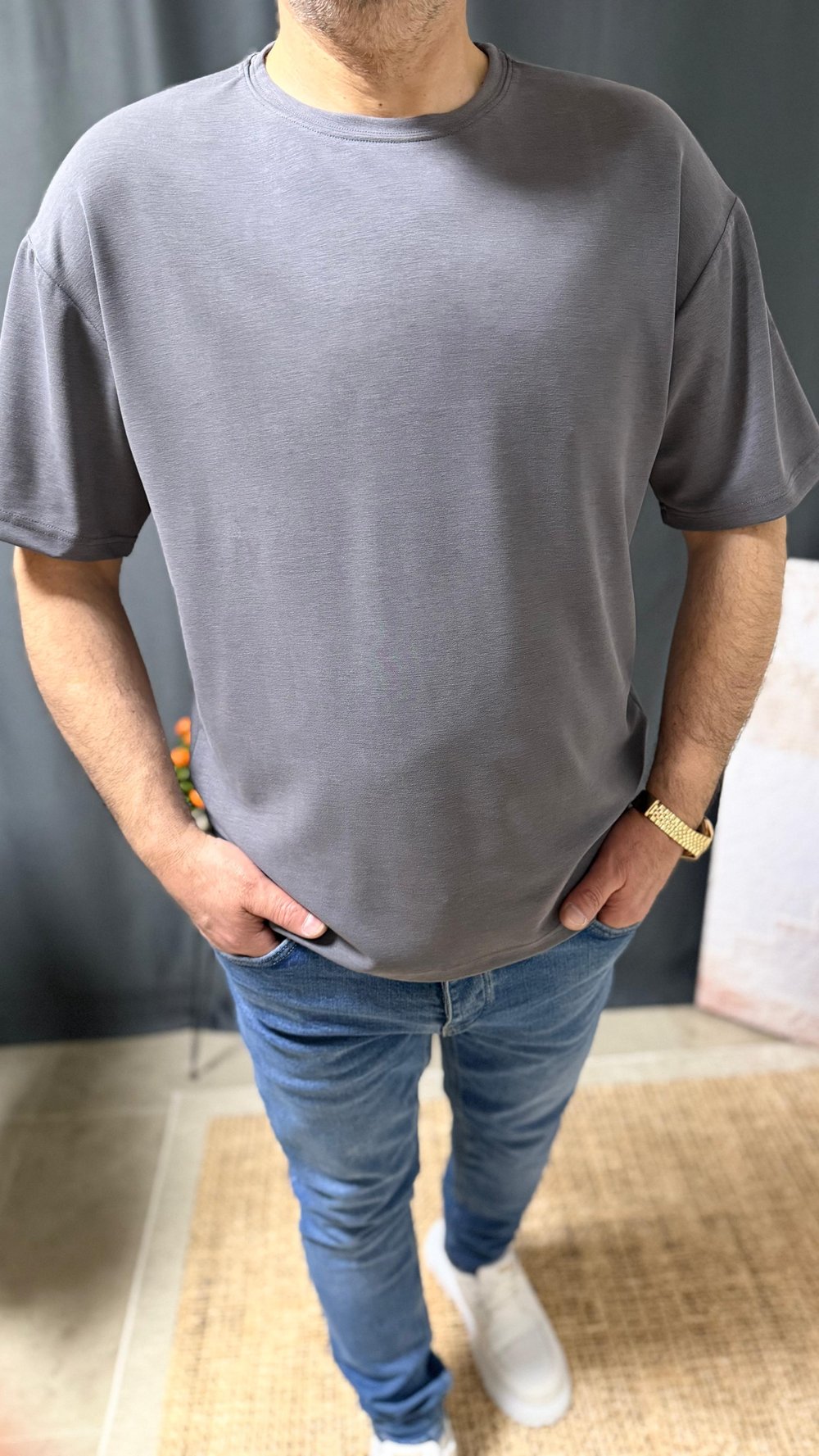YIKAMALI BİSİKLET YAKA TİŞÖRT