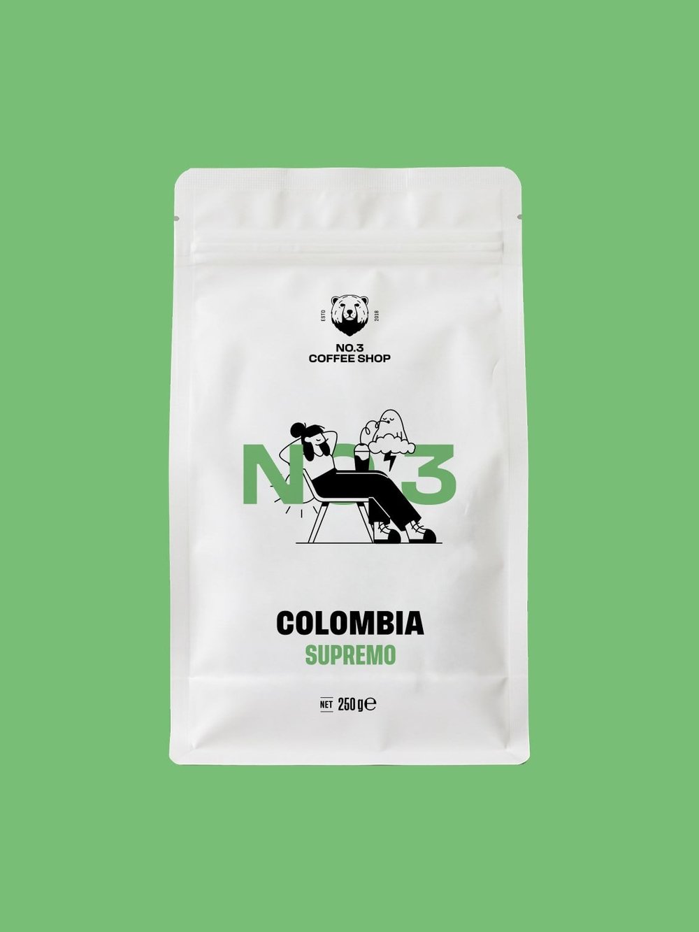No.3 ® Colombia Supremo 250g 