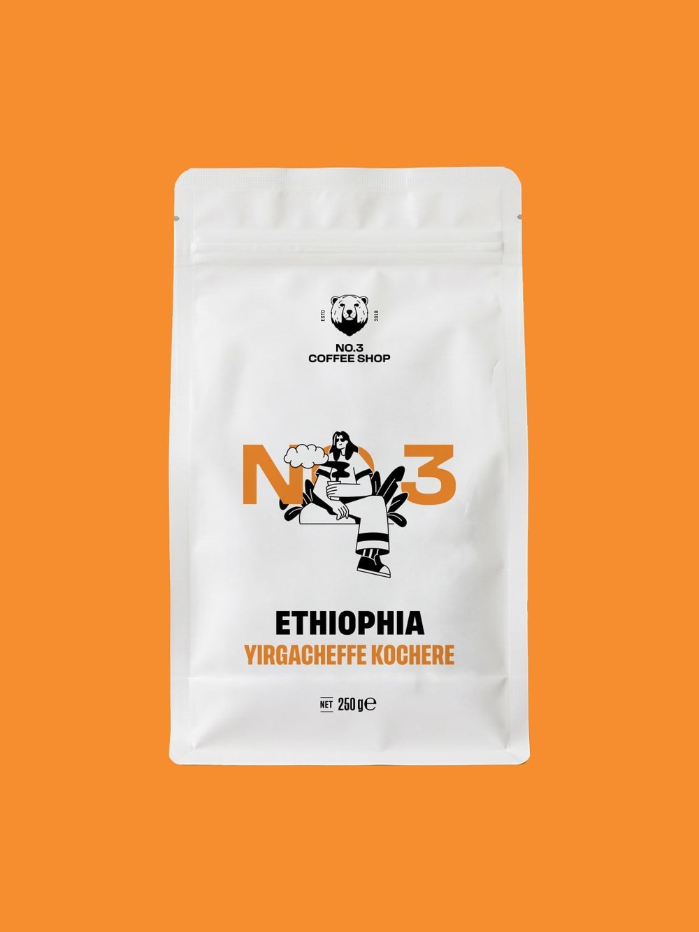 No.3 ® Ethiophia Yirgacheffe Kochere 250g 