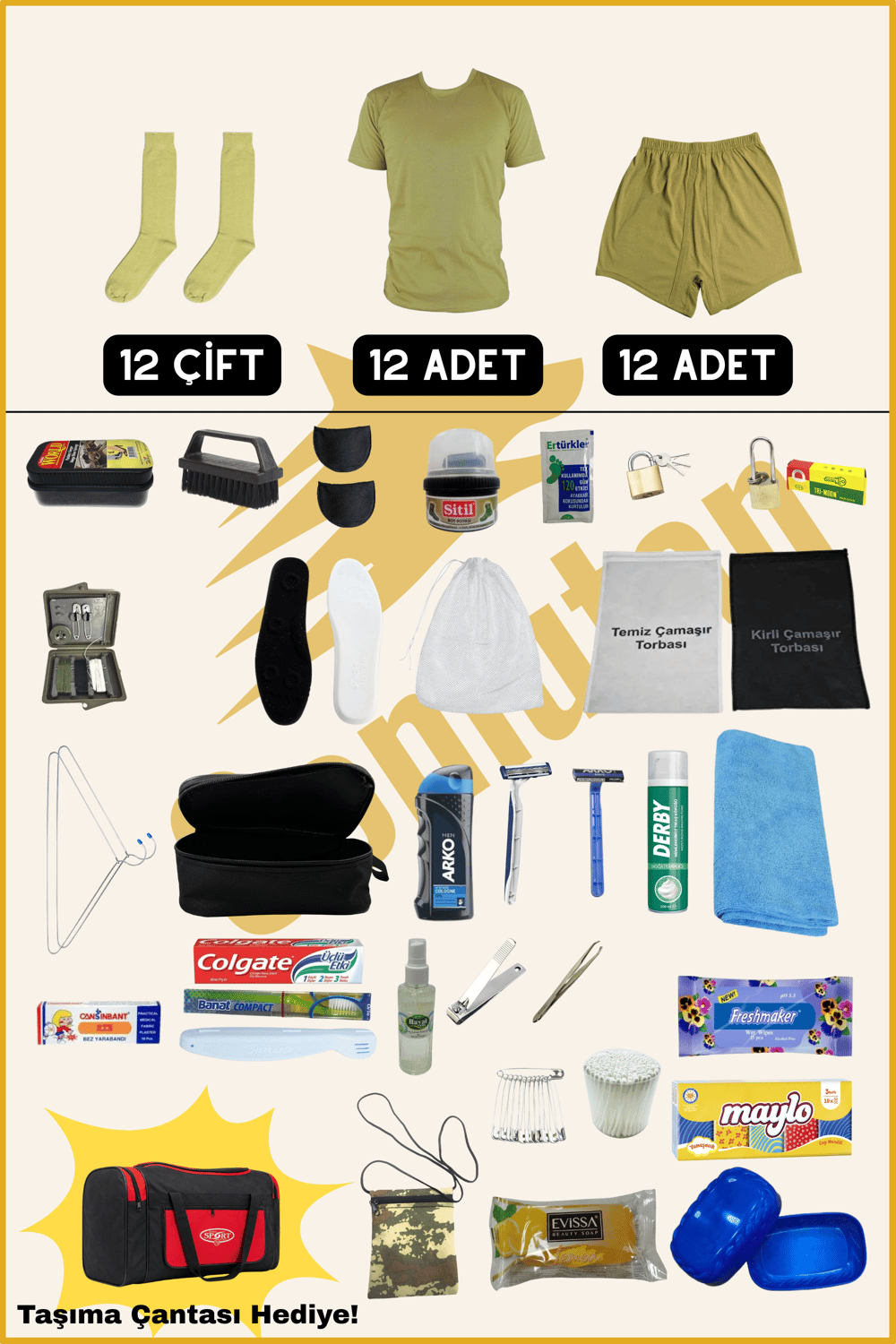 12'li Tam Paket (74 PARÇA)