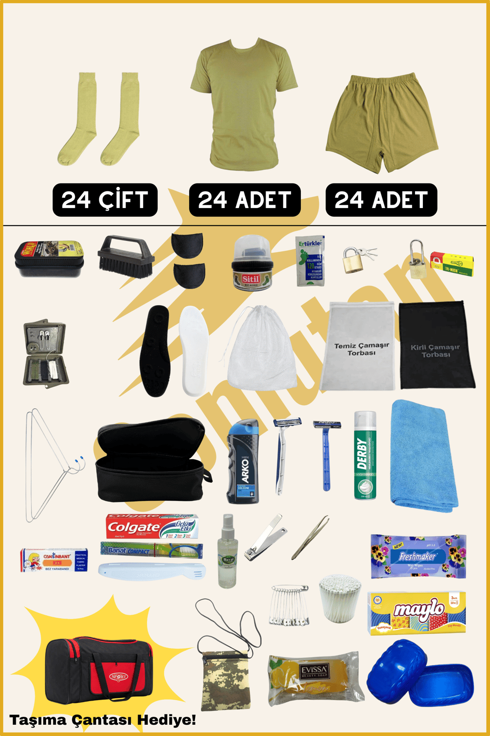 24'lü Tam Paket (113 PARÇA)