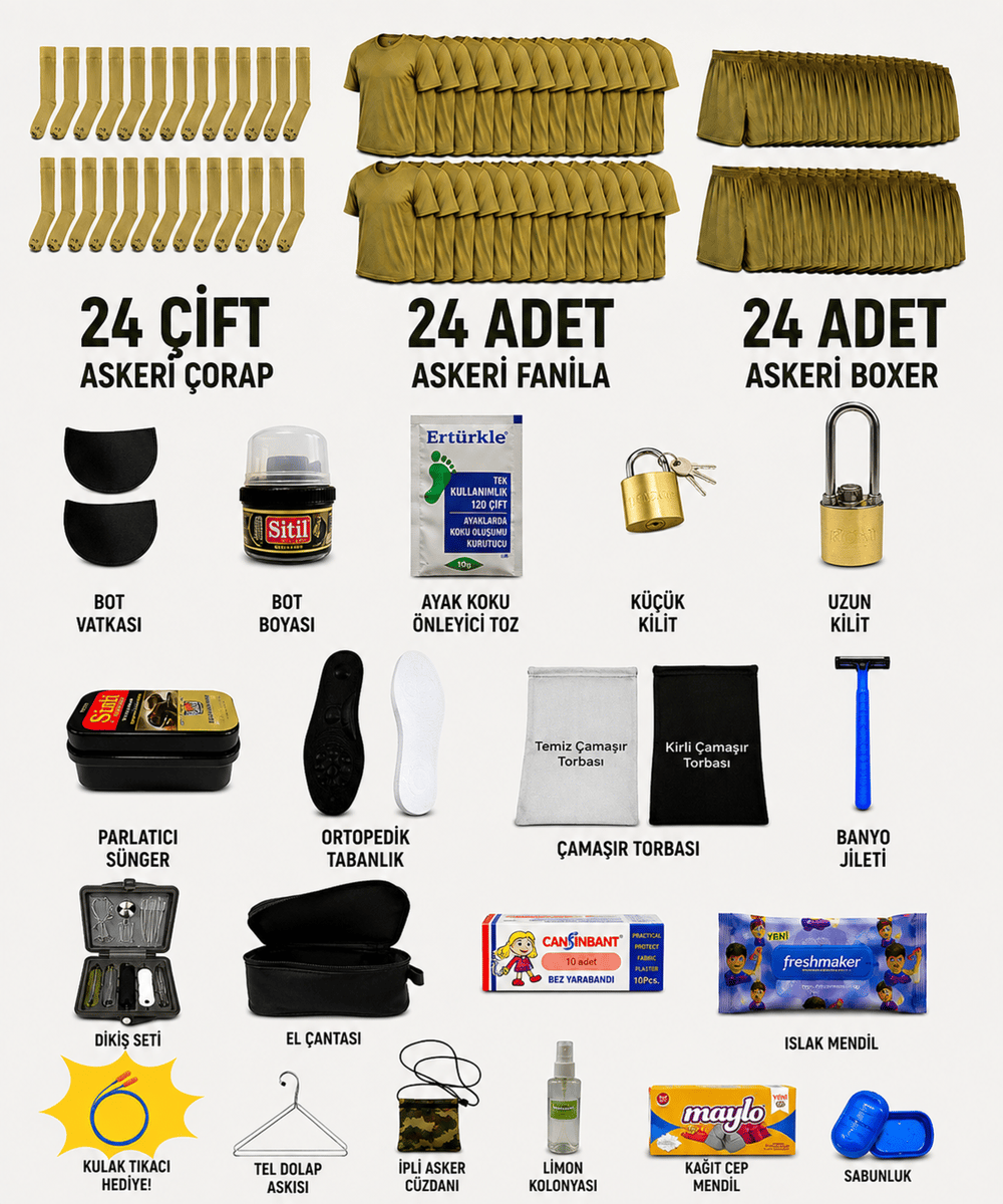 24'lü Temel Uygun Paket (94 PARÇA)