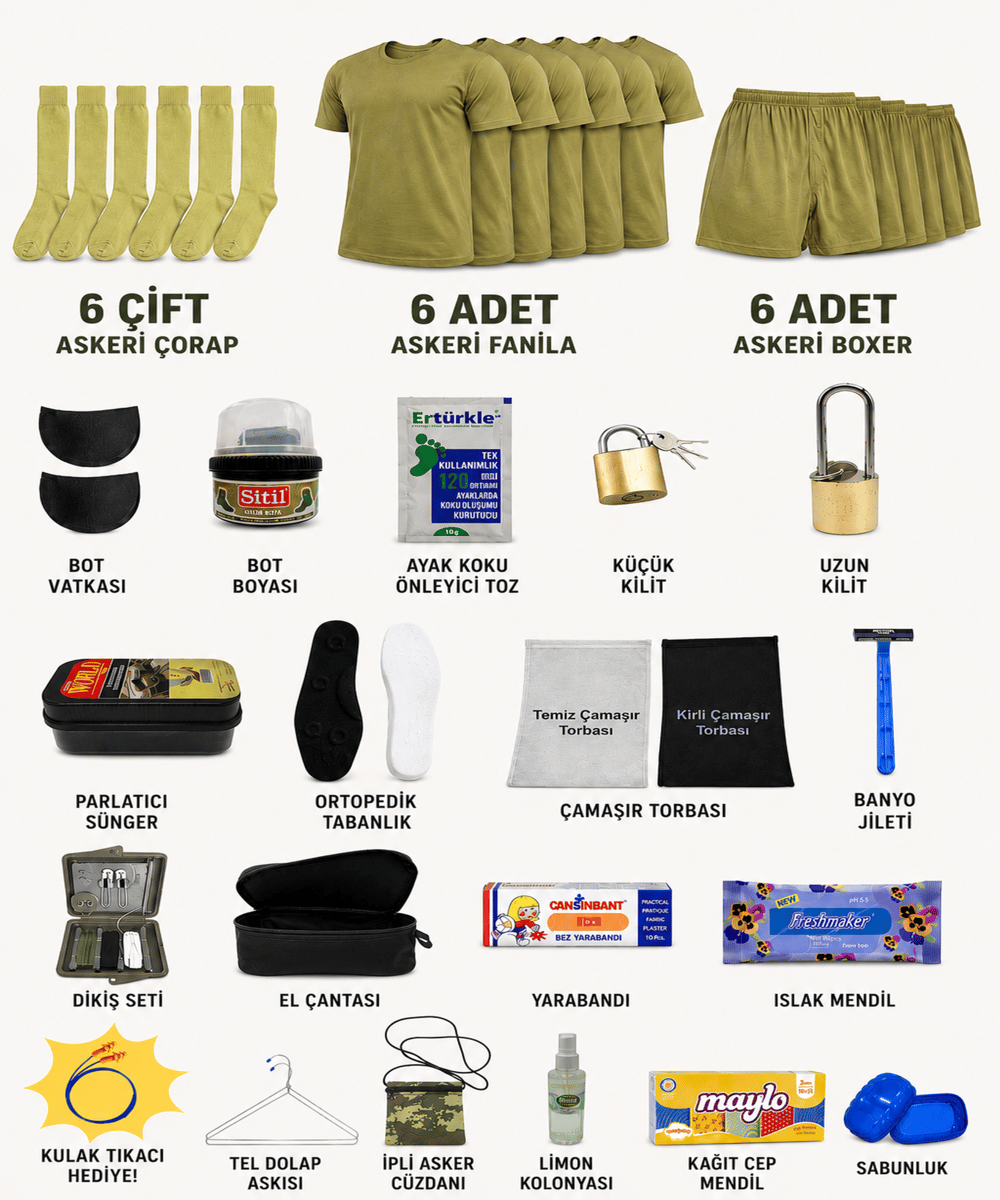 6'lı Temel Uygun Paket (39 PARÇA)