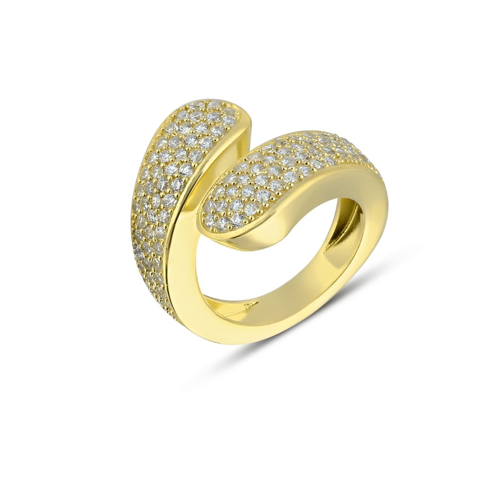 Big Twist Zircon Ring
