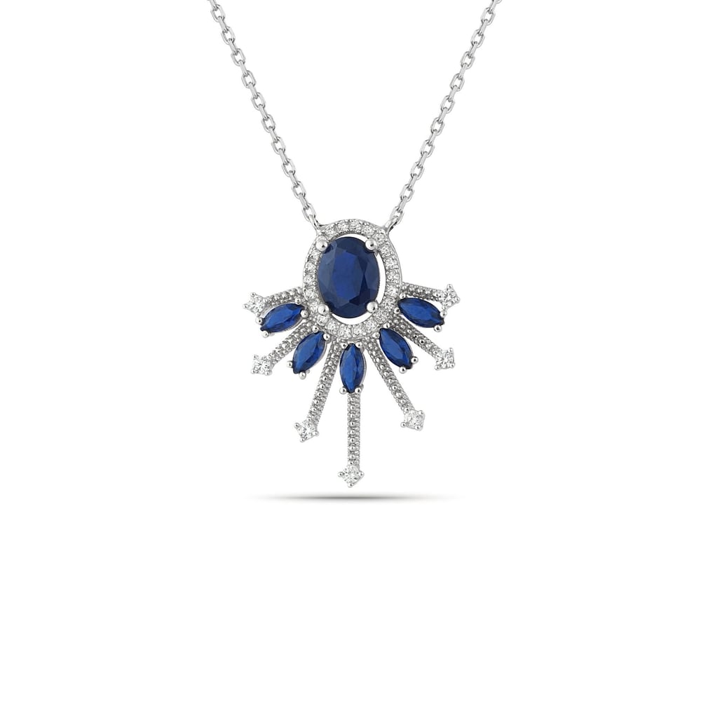 Blue Mini Sparkle Necklace