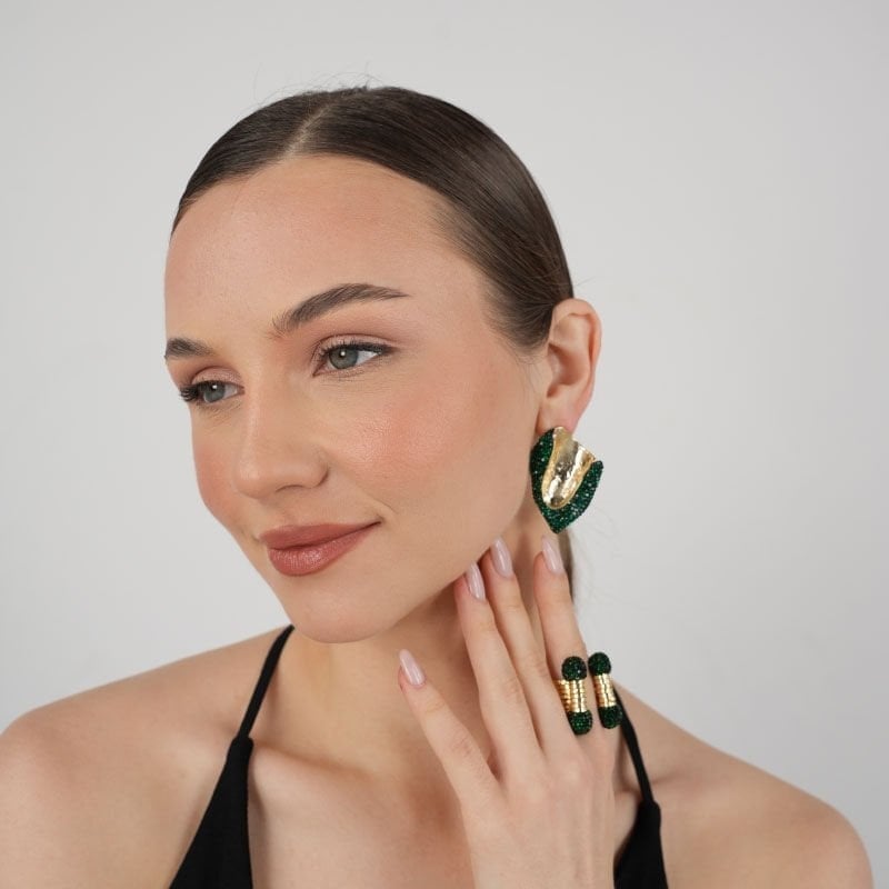 Crystal Cora Earrings
